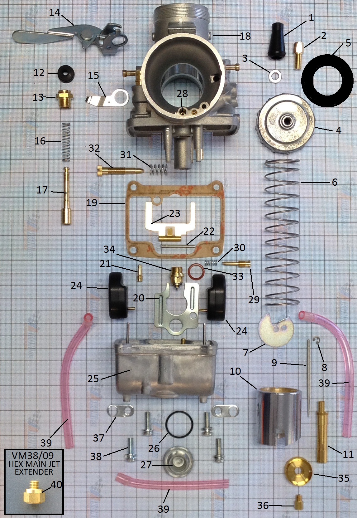 Idle Adjusting Screw for VM36 & VM38 Carburetor VM22/171 Mikuni