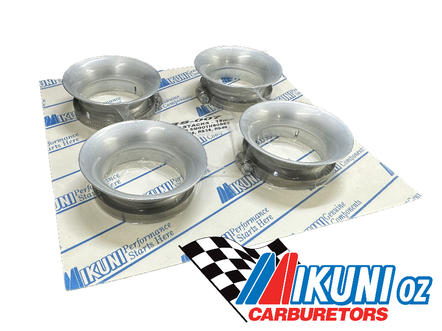 Velocity Stacks (4) for RS Carb Sets,55mm spigot dia,15-70mm long