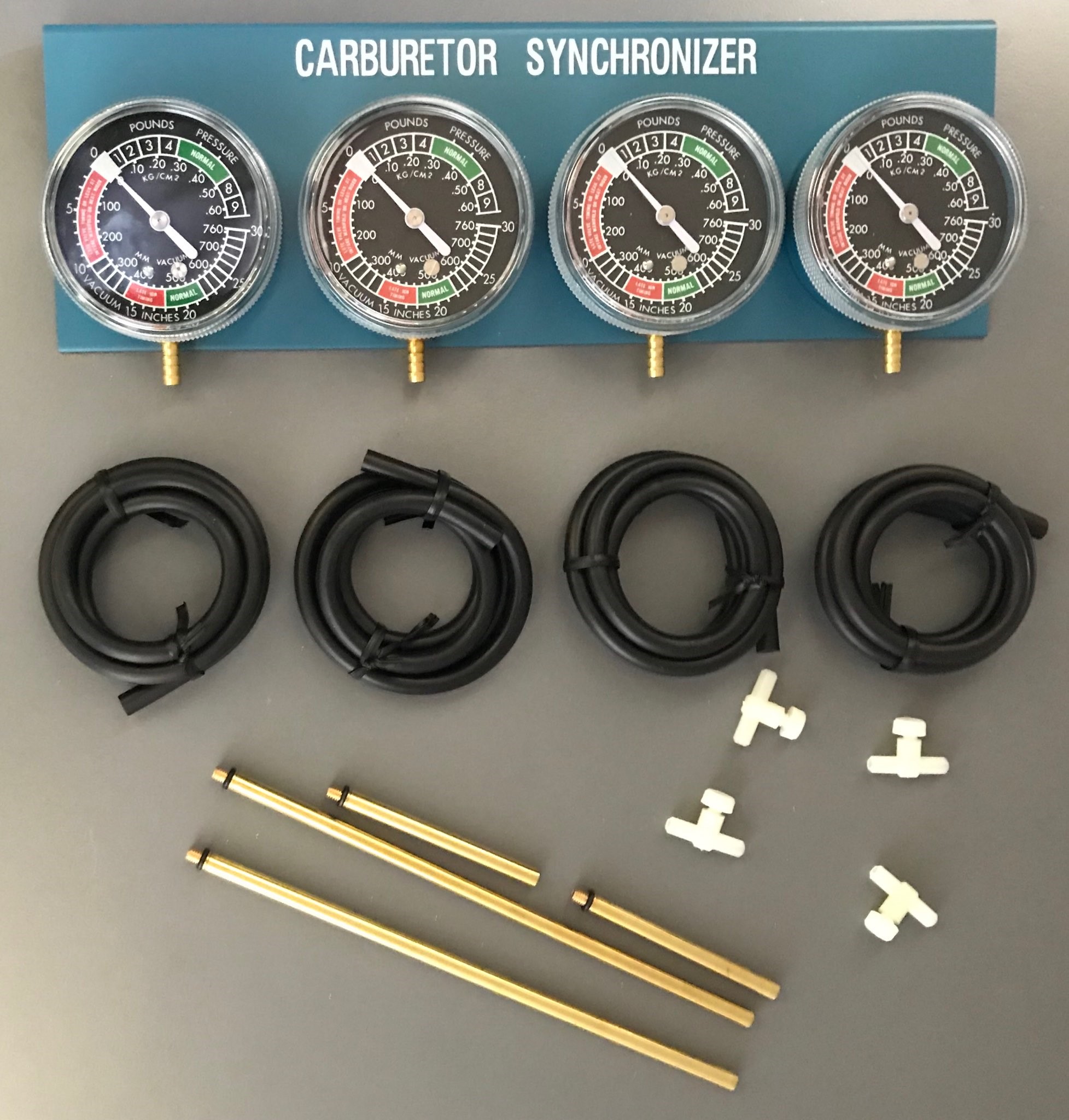 Four Carburetor Synchronize Vacuum Gauge Kit
