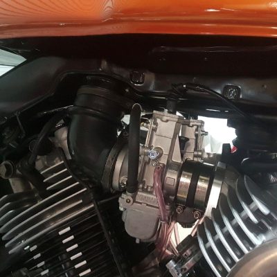 TM38 Twin Mikuni Flatslide Kit Yamaha XV Virago 750, Thru to 1100