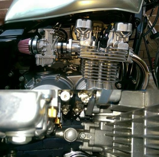 Filtre Air Carburateur Cône 46 MM Cafe Racer Moto Honda Kawasaki