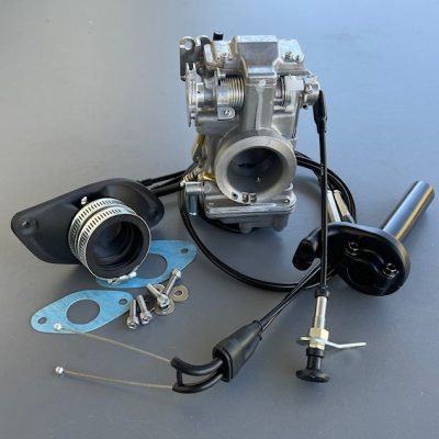 MuZ MZ Skorpion 660 Mikuni TM42 Pumper Single Carb Conversion Kit, LH Throttle