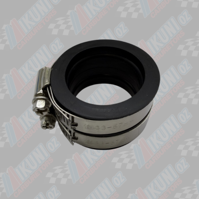 Mikuni Rubber Carb Mounting Sleeve, 40mm ID Both Ends- EXTRA SHORT.