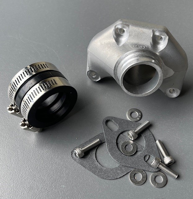 Manifold Kit, 2-1 Conversion Yamaha XT TT350 & 250, for TM34, 40mm spigot diameter