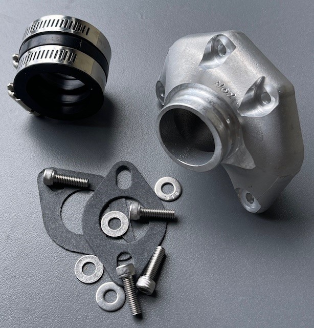 Manifold Kit, 2-1 Conversion Yamaha XT TT350 & 250, for TM34, 40mm spigot diameter - Image 2
