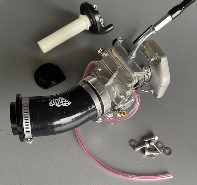 Yamaha XT350 and XT250 Mikuni TM34 Flatslide Single Carb Conversion Kit - Image 3